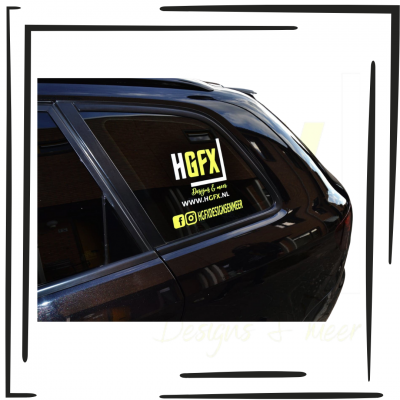 Reclame sticker 15 cm hoog